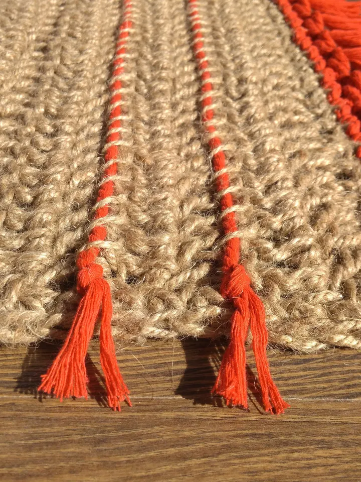 Christmas Decor Red Rug Natural Jute Area Rug Cute Red Christmas Kitchen Runner Narrow Braided Custom Front Door Mat Holiday Floor Decor