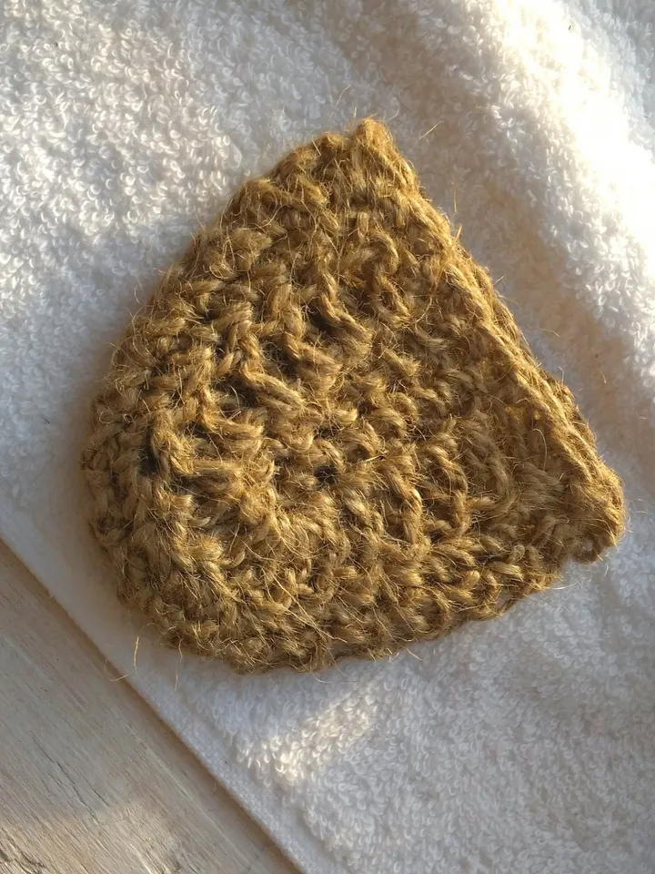 Reusable Face Scrubber Facial Scrubbie Sponge Zero Waste Exfoliating Facial Washcloth Face Peeling Jute Face Scrubber Small Scrubber