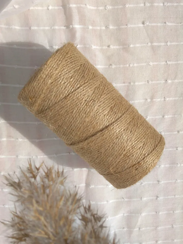 Natural Eco-friendly Naturally Decomposing Jute for Handmade.Jute Rope for Macrame,Crochet and Knitting.