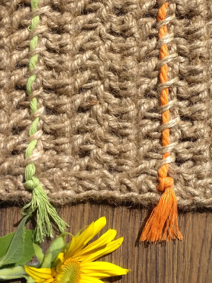 Zero Waste Natural Jute Rug Runner Eco-Friendly Colorful Narrow Braided Natural Custom Runner Rug Door Mat Scandinavian Boho Floor Decor