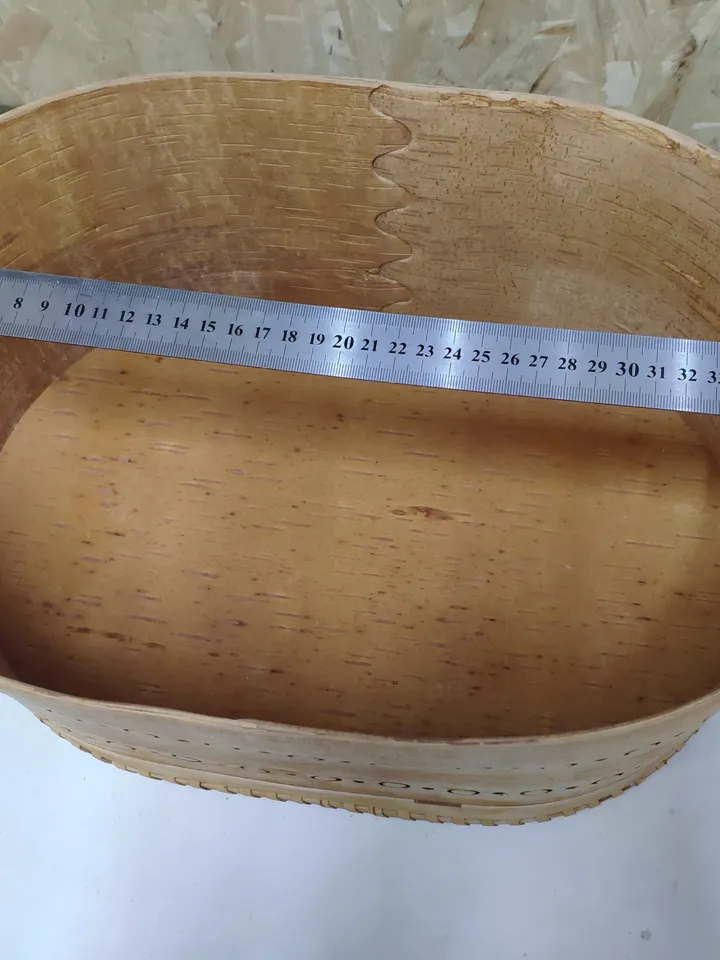 Large bread box, Large birch bark box