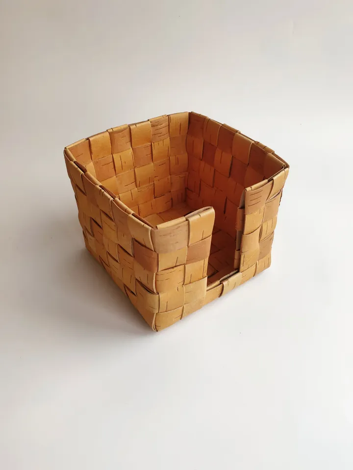 Birch bark napkin holder