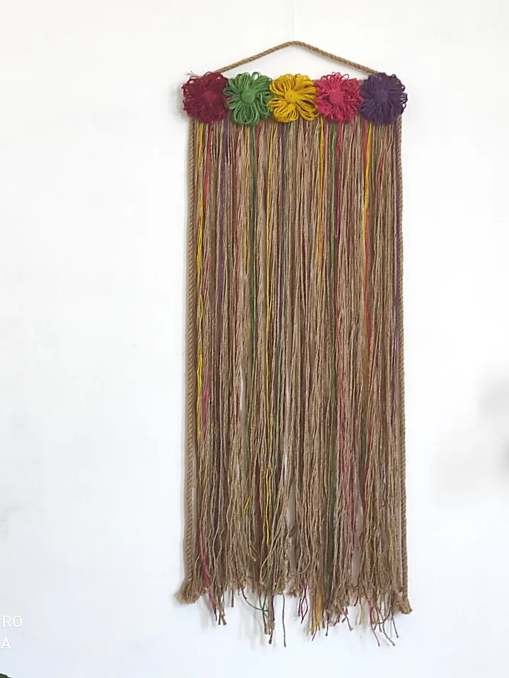 Vertical tapestry homedecoration Tapestry aesthetic earth tone Long macrame wall hanging Alternative bedroom wall décor custom minimalist