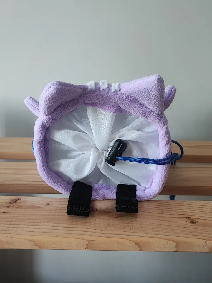 Chalk bag Сat purple for rock climbing