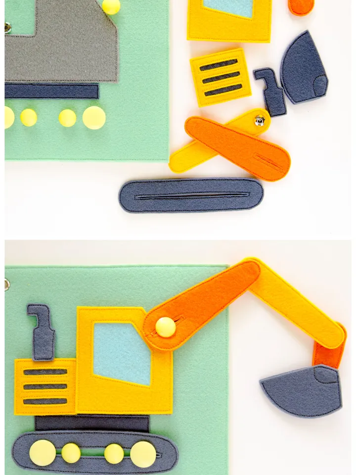 Transport quiet book, gift for toddler