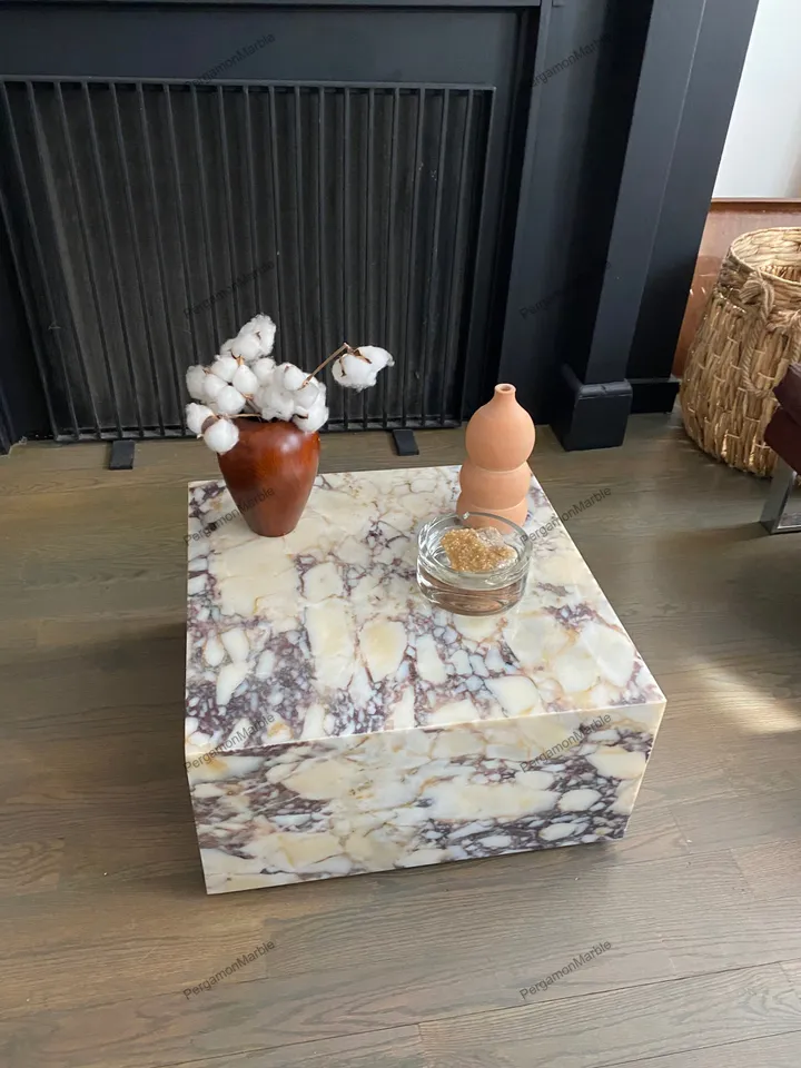 Marble Coffee Table, cube coffee table, block coffee table, handmade italian marble fast and free shipping