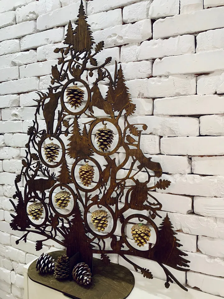 Christmas clearance wood Christmas tree best Eco friendly gifts