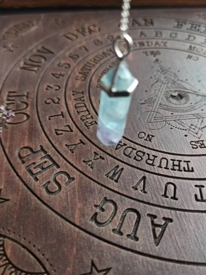 Pendulum wooden board , pendulum stand , witchy decor , ouija board