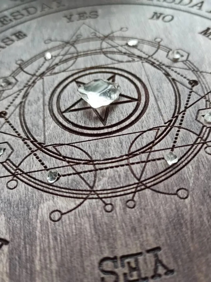 Witch altar kit , pendulum board , pendulum stand