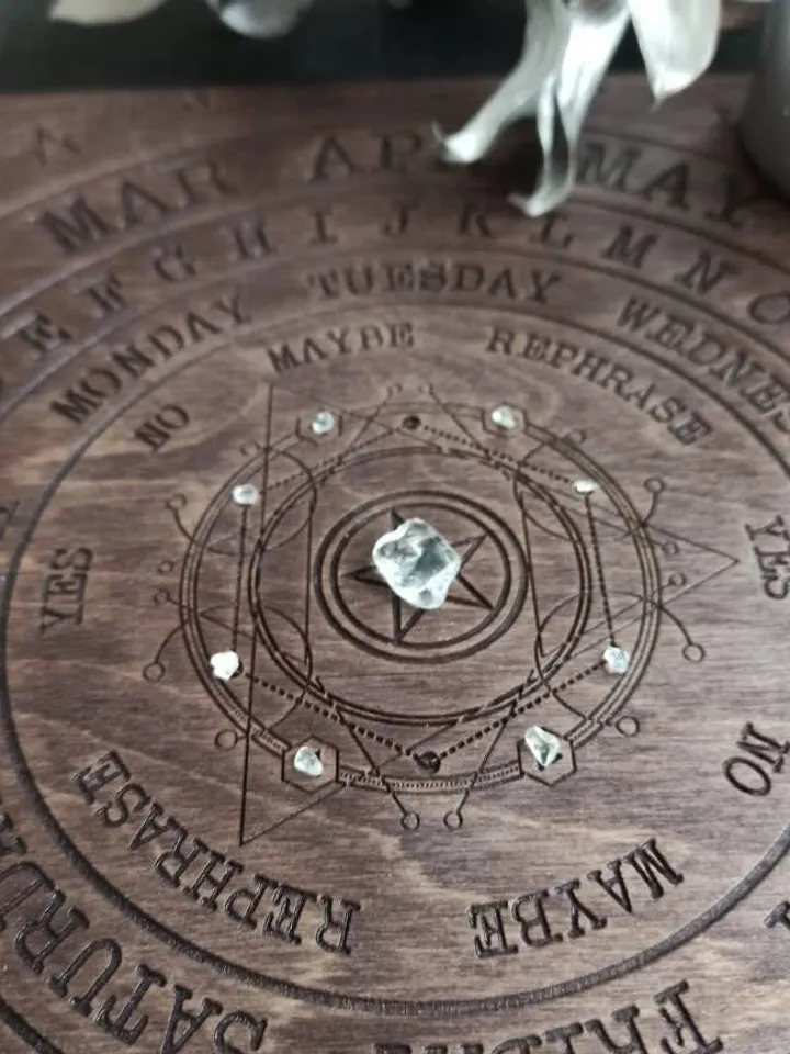 Witch altar kit , pendulum board , pendulum stand