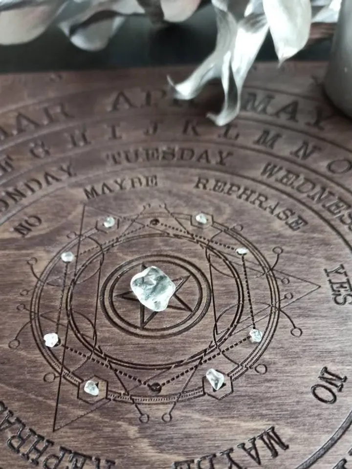 Witch altar kit , pendulum board , pendulum stand