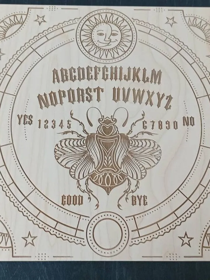 Divination tools , Ouija board , Spirit board , Goth Home Decor