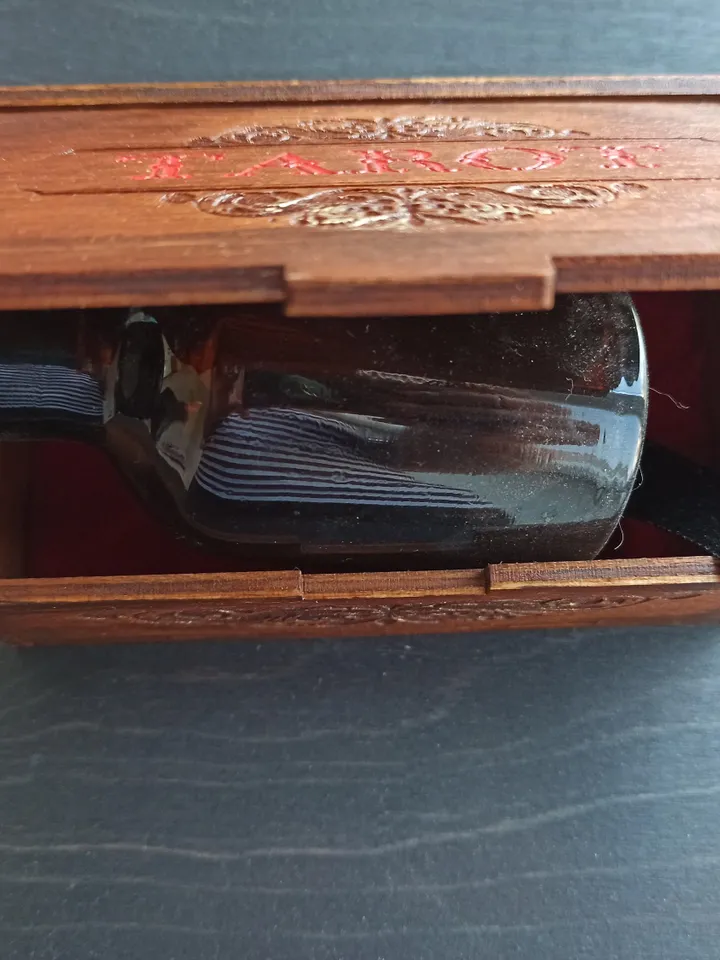 Wooden tarot card box - best witch mystery box for beginner witch kit