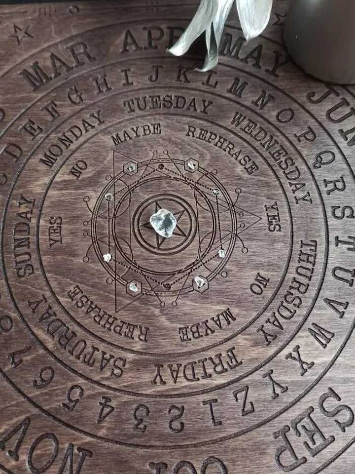 Witch altar kit , pendulum board , pendulum stand
