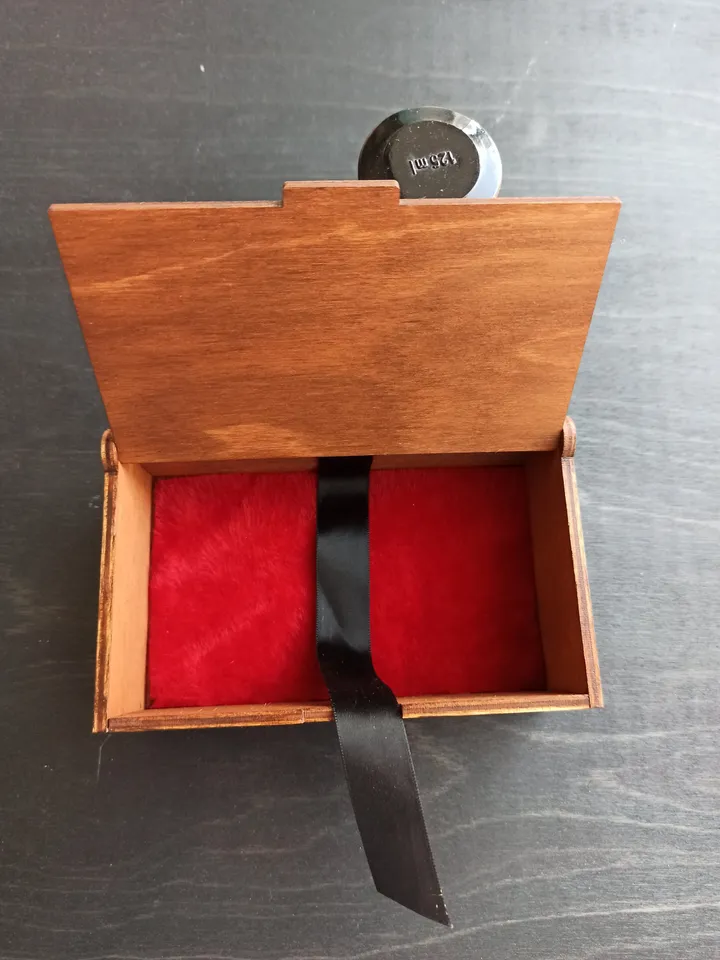 Wooden tarot card box - best witch mystery box for beginner witch kit