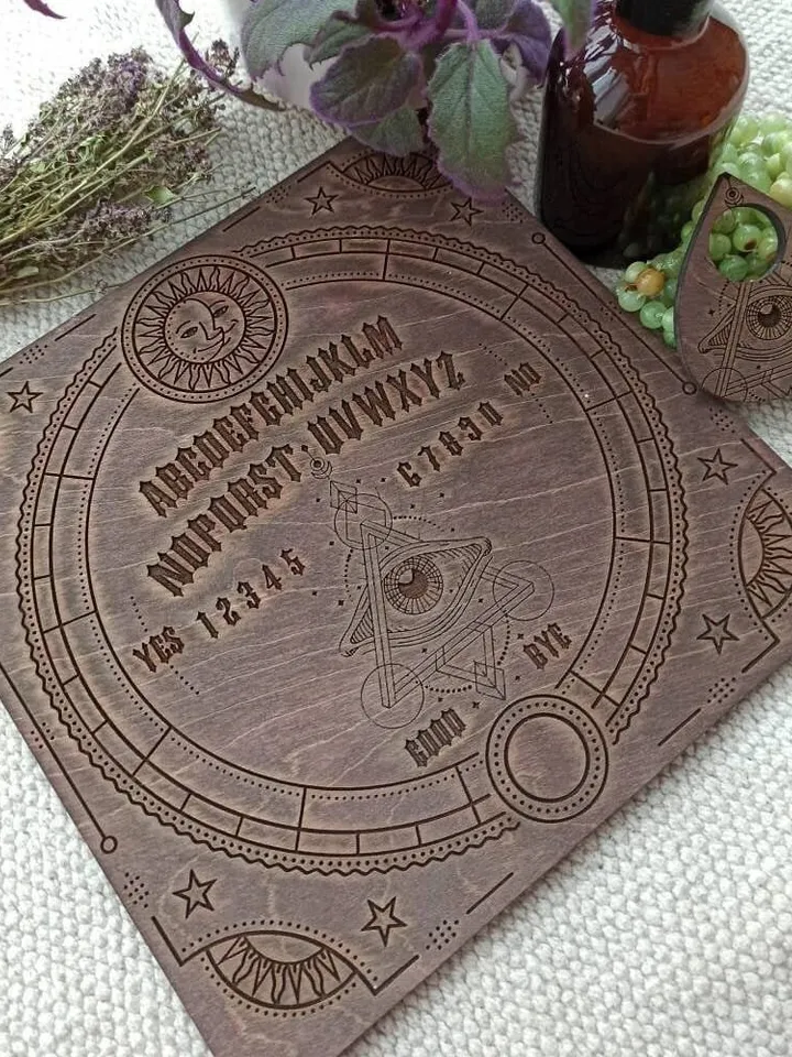 Divination tools , Ouija board , Spirit board , Goth Home Decor