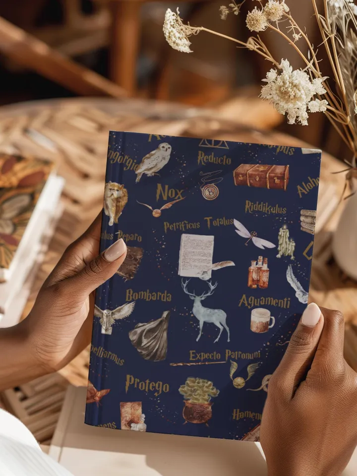 Wizarding World Hardcover Journal, Magic Notebook, Spell Book, Fantasy Diary, Gift, Magic gift Matte Journal