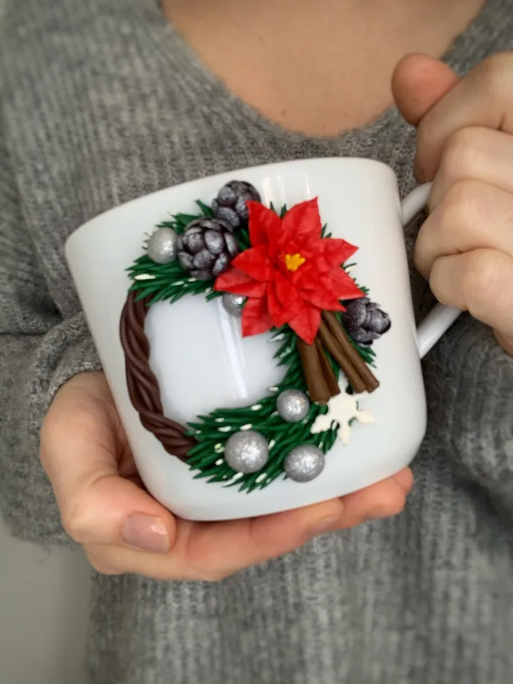 Custom Christmas mug good idea for coworker or boss gift