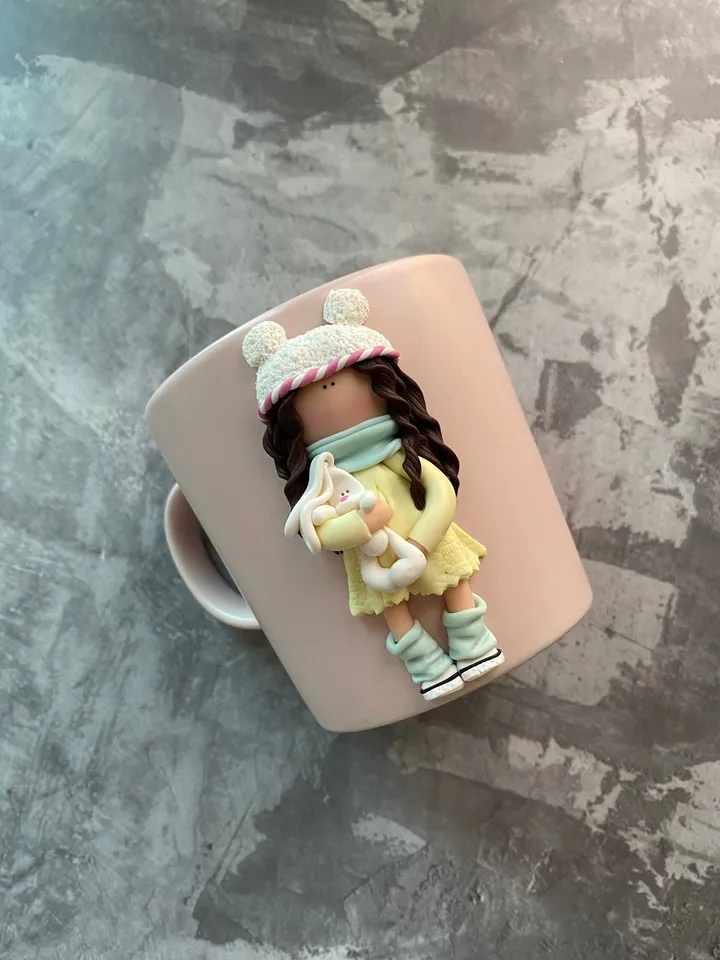 Personalised princess on cute mug for children