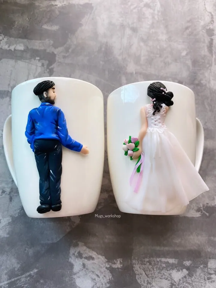 Funny wedding mugs - mr and mrs sign