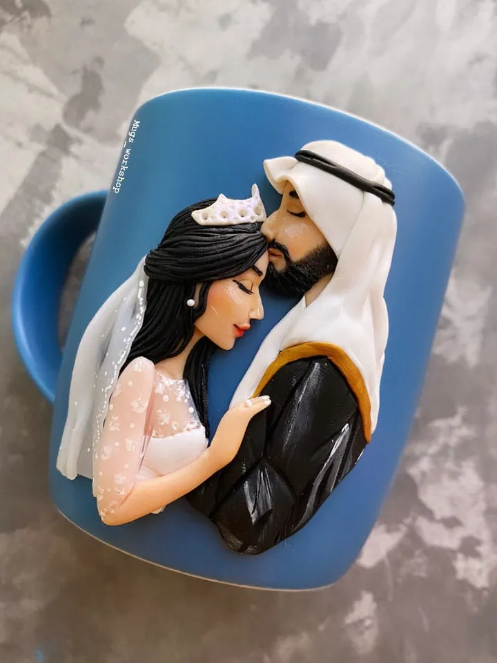 Funny wedding mugs - mr and mrs sign - custom gift
