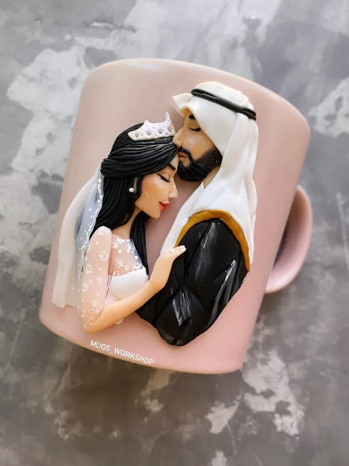 Funny wedding mugs - mr and mrs sign - custom gift