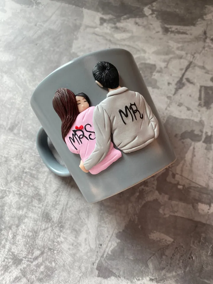Mr Mrs mug - romantic valentines day gift for him