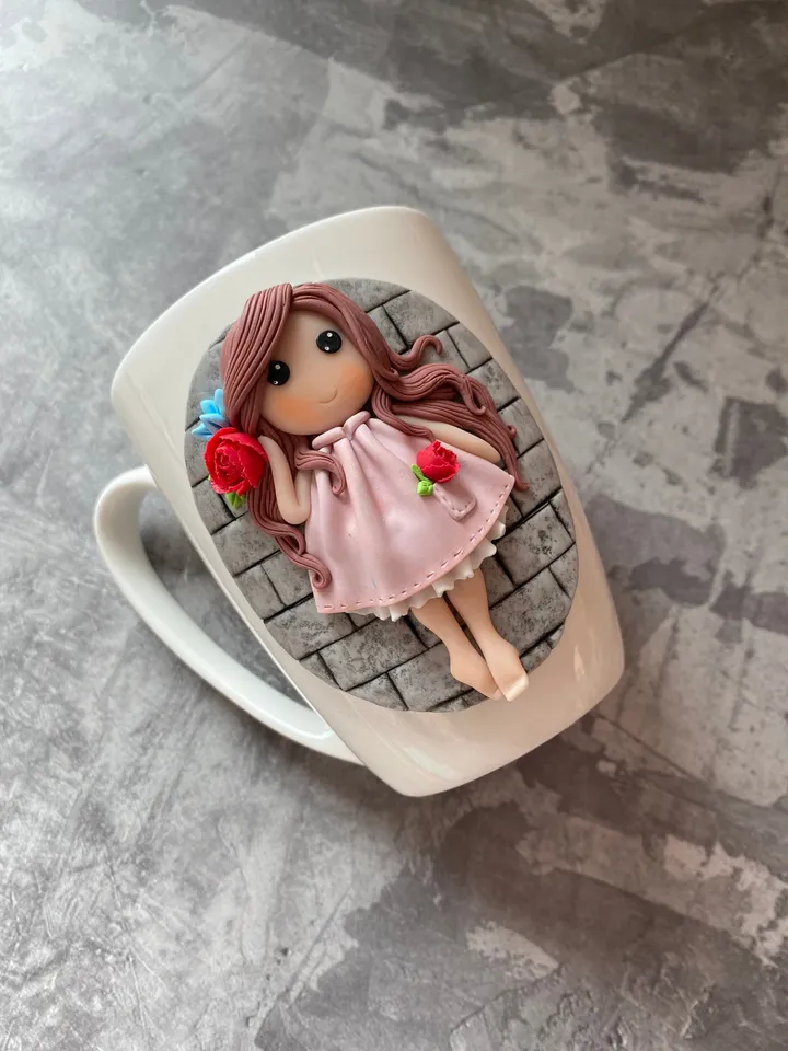 Personalised princess on cute mug for children