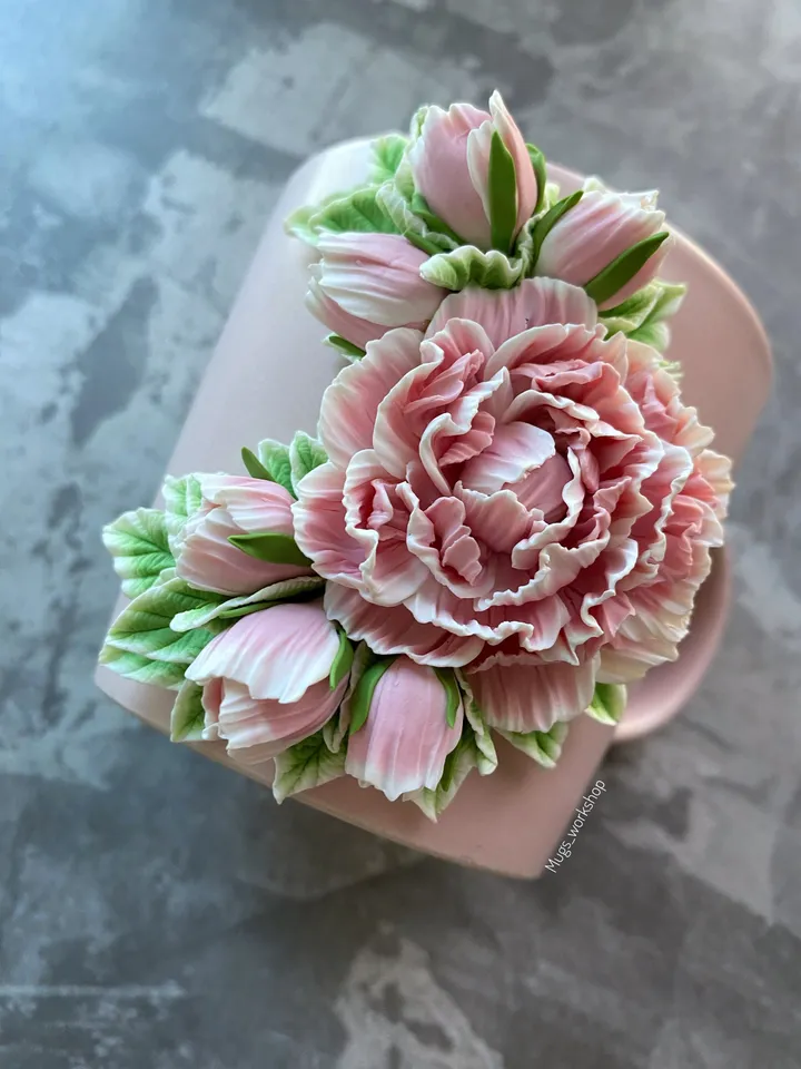 Serving utensils with flowers good idea for tea party favors on valentines day