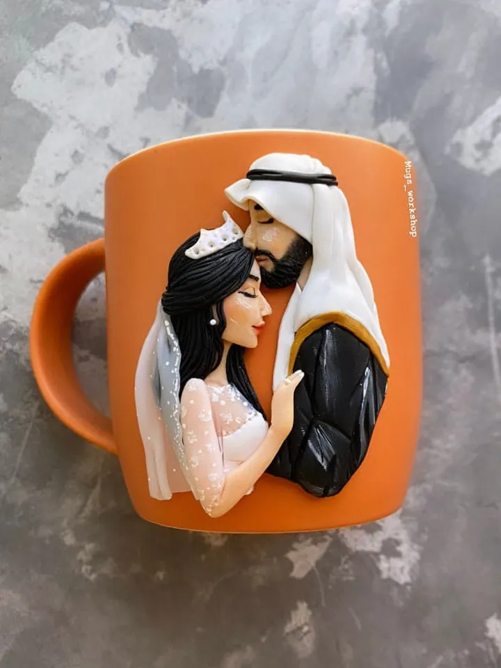 Funny wedding mugs - mr and mrs sign - custom gift