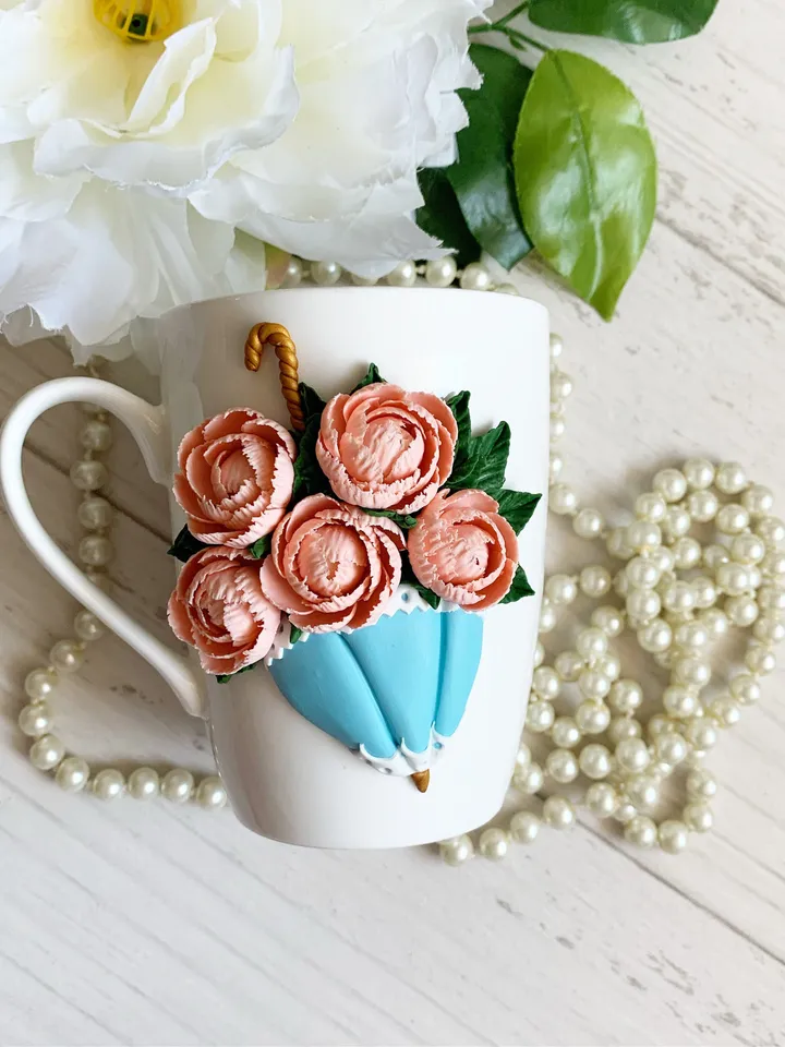 Serving utensils with flowers good idea for tea party favors