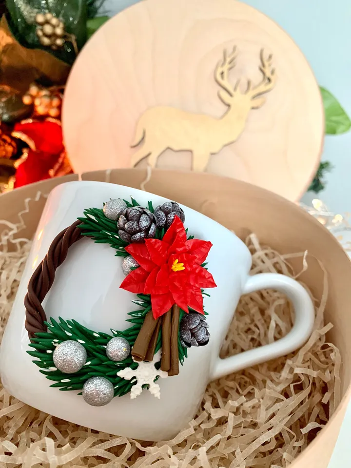 Custom Christmas mug good idea for coworker or boss gift