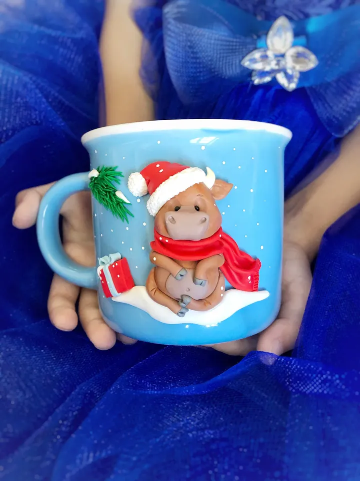 Custom Christmas mug good idea for coworker or boss gift