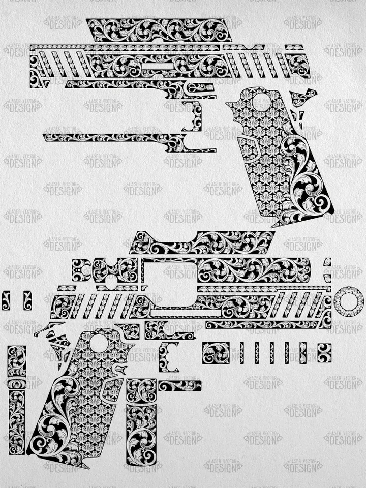 VECTOR DESIGN Springfield Armory 1911 DS Prodigy AOS Scrollwork 1