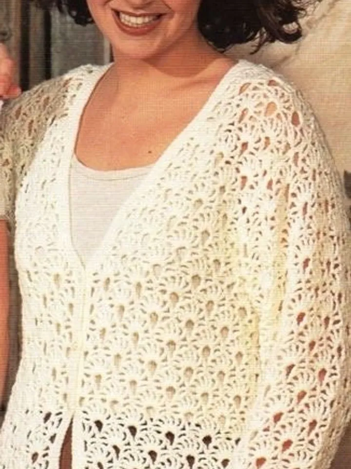 Waistcoat crochet pattern summer waistcoat cardigan crochet pattern pdf