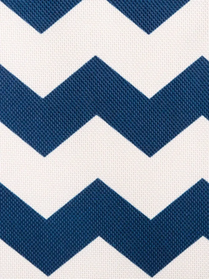 Polyester Bin Chevron Nautical Blue Trapezoid Medium 16X12X10