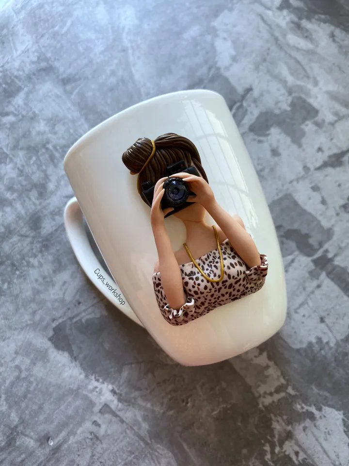 Photo glass mug for ceo, sister or coworker gift