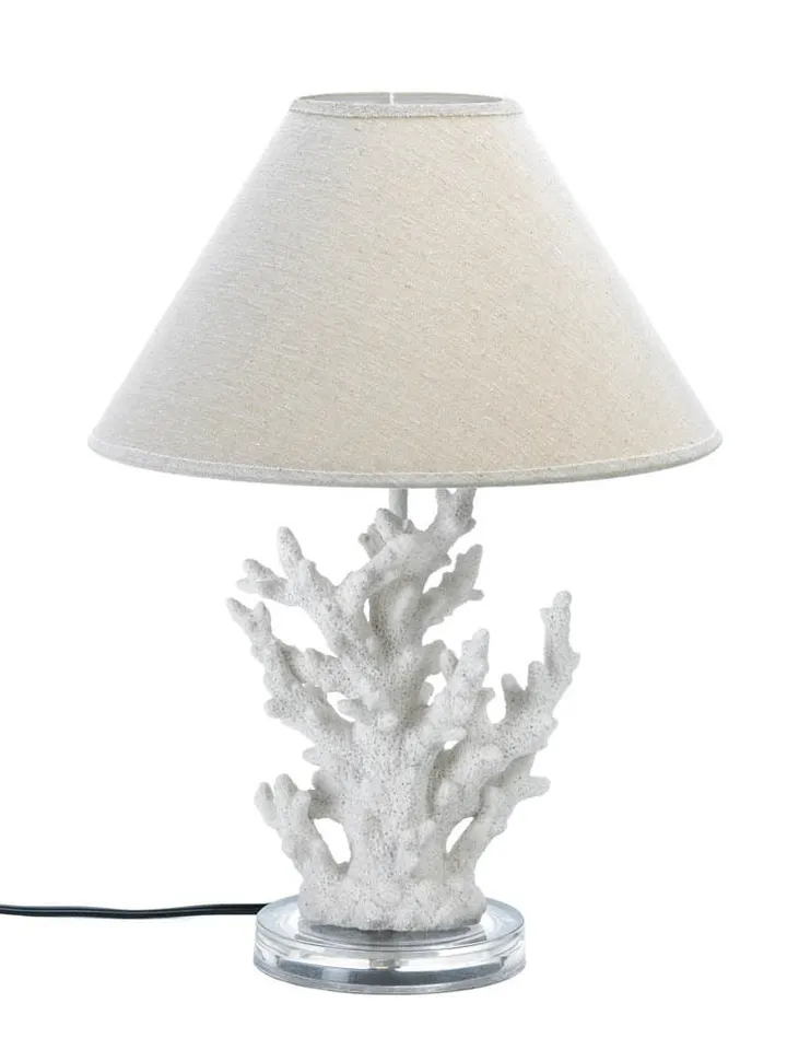 White Coral Table Lamp