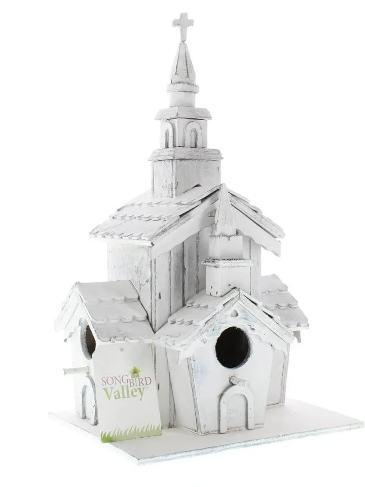 Little White Chapel Birdhouse