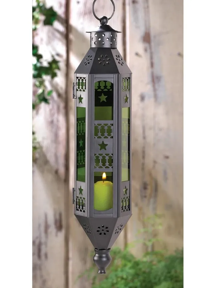 Emerald Serenity Hanging Lamp
