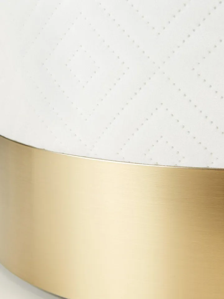 White Velvet Stool