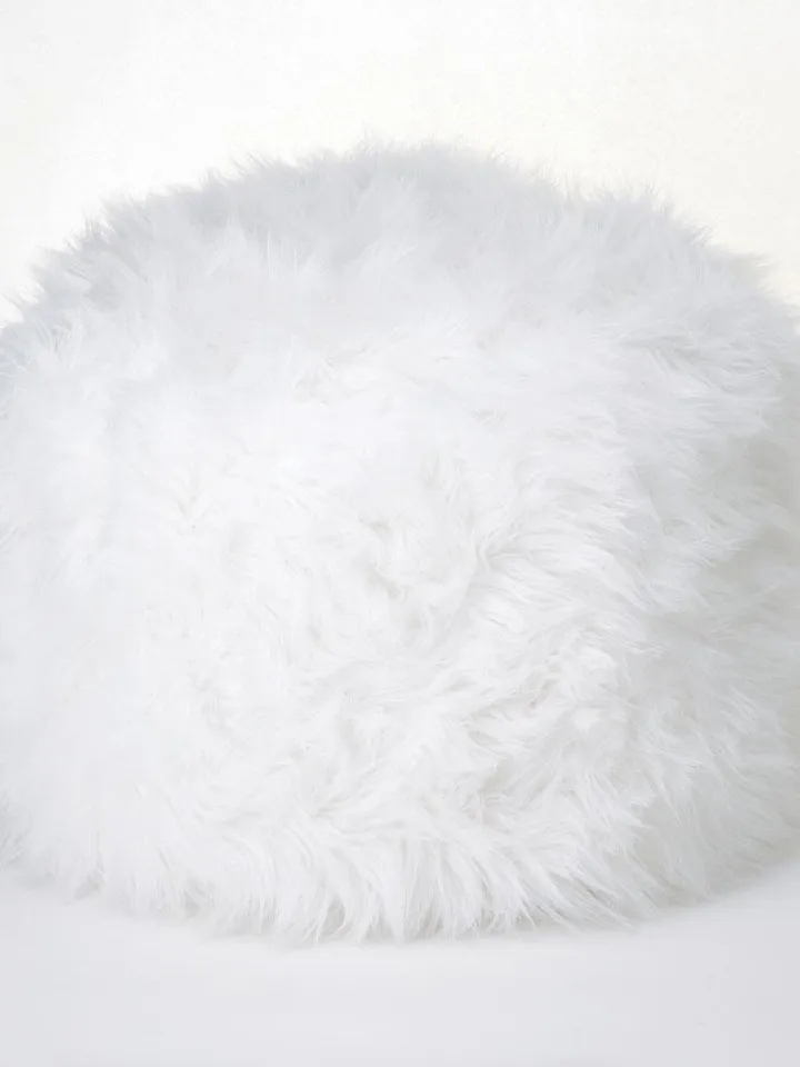 White Ottoman Pouf