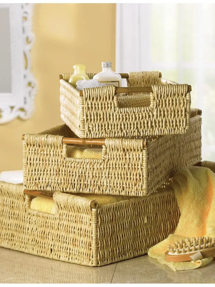 Woven Corn Nesting Baskets (set of 3)