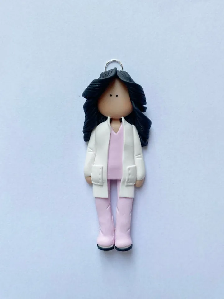 Personalized clay Nurse Figurine (RN CNA LPN), Physician's Assistant, Med-Student, Doctor, Surgeon, Personalized Ornament, Graduate Gift