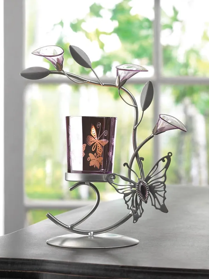 Butterfly Lily Candle Holder