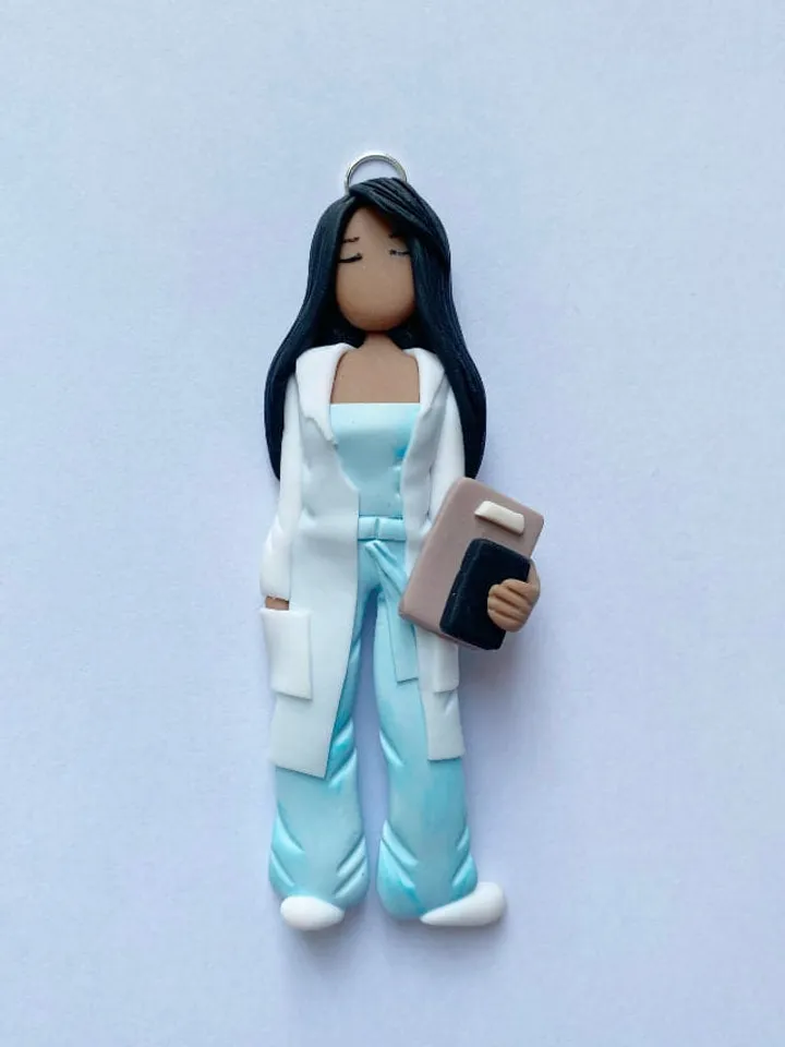 Personalized clay Nurse Figurine (RN CNA LPN), Physician's Assistant, Med-Student, Doctor, Surgeon, Personalized Ornament, Graduate Gift