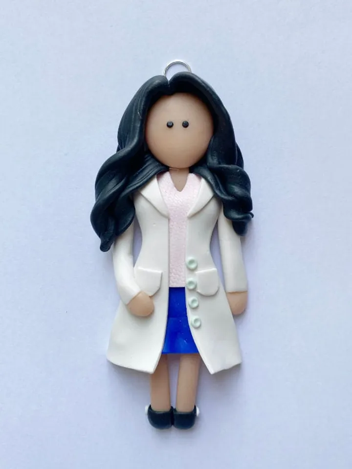 Personalized clay Nurse Figurine (RN CNA LPN), Physician's Assistant, Med-Student, Doctor, Surgeon, Personalized Ornament, Graduate Gift