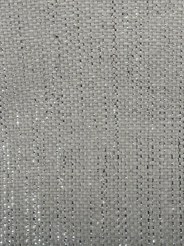 Paper Bin Lurex Gray/Silver Round Small 13.75X13.75X12