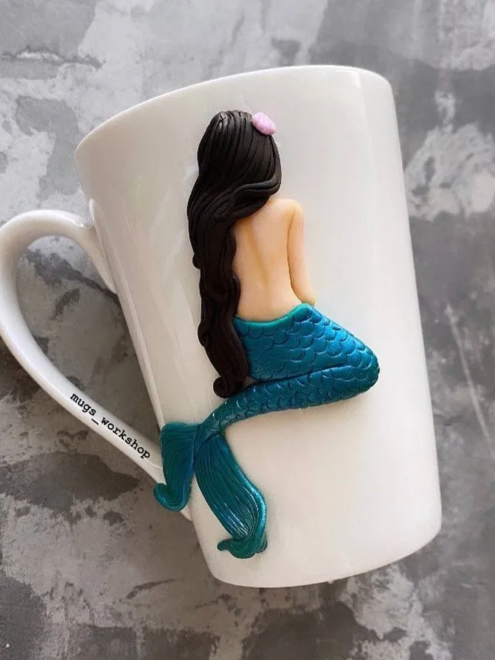 Mermaid Coffee Mug, Personalized Mermaid Cup, Mermaid Gift For Her, Best Friend Coffee Mug Gift, Ocean Lover Mug