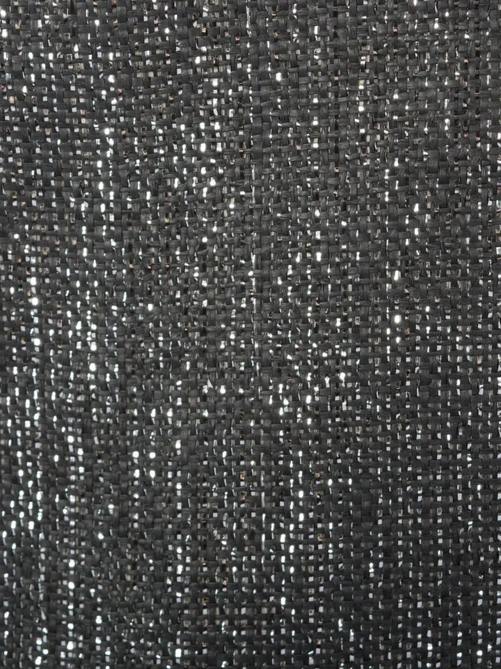 Paper Bin Lurex Black/Silver Rectangle Medium 15X10X12
